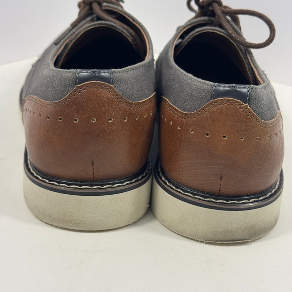 Madden Men Canvas Oxford Lace Up Casual Shoes Gray Brown Size 8.5 - Picture 5 of 9